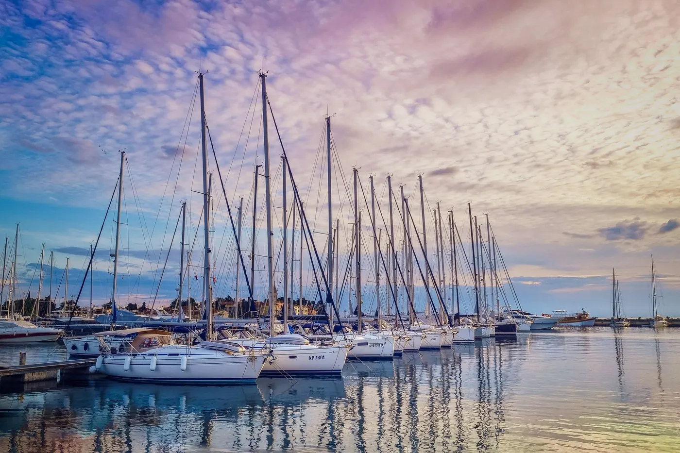 Marina at sunset