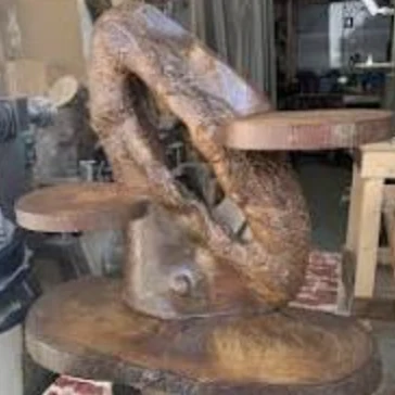 Sculpture with shelves